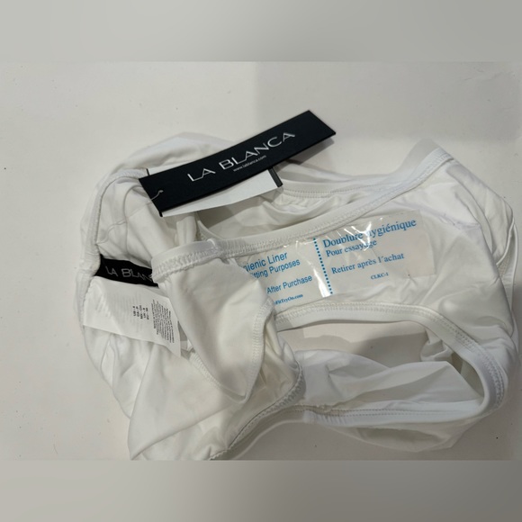 La Blanca Island Goddess Shirred Band Hipster Bottom Bikini Size 4 - Picture 7 of 7